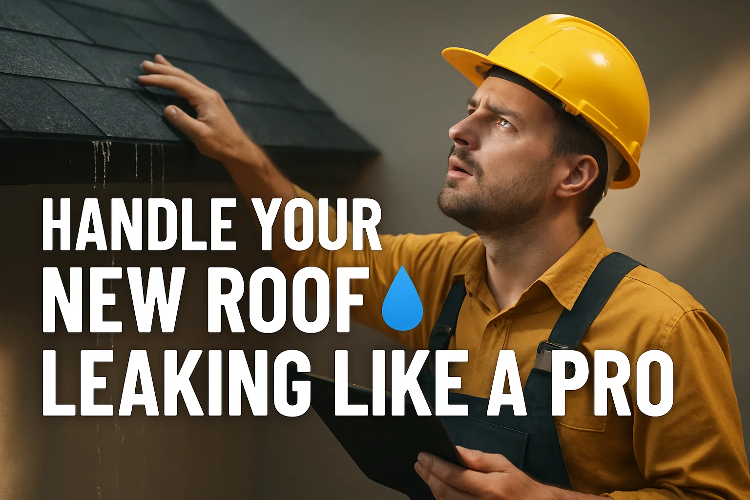 Handle Your New Roof Leaking Like a Pro