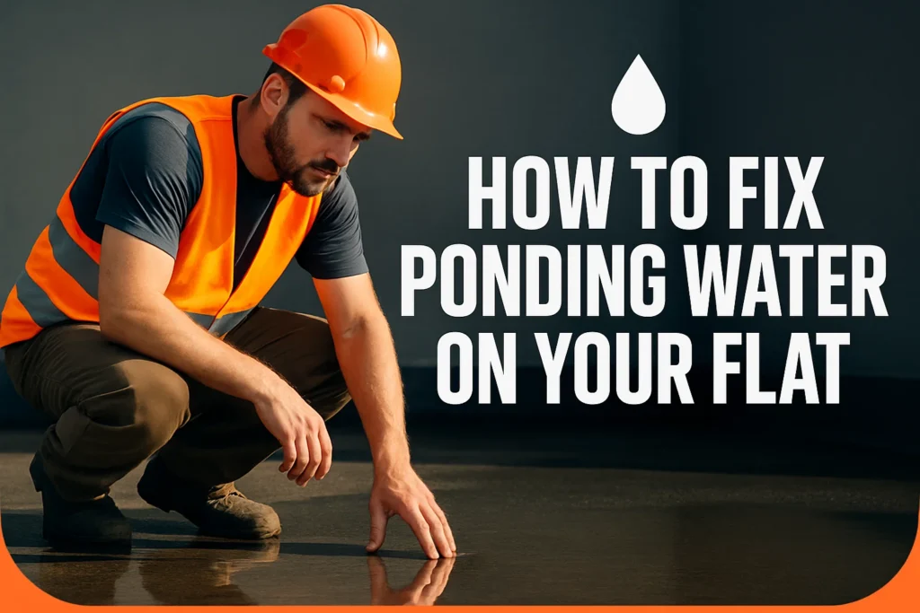 How To Fix Ponding Water On Your Flat