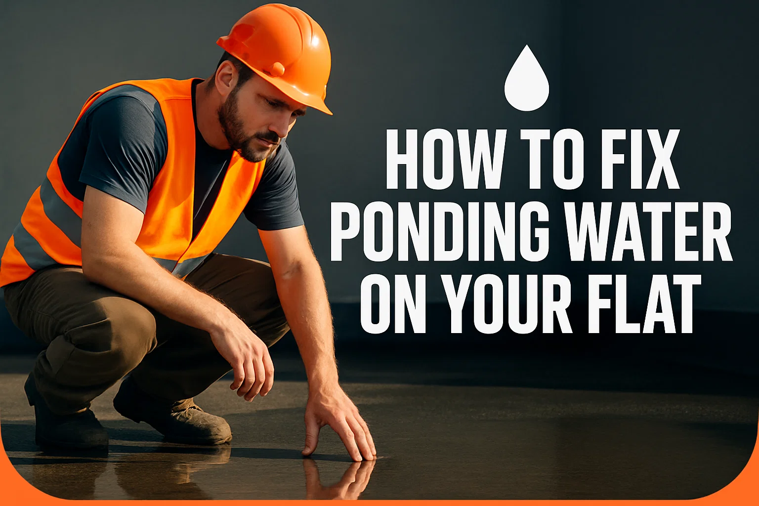 How To Fix Ponding Water On Your Flat? 
