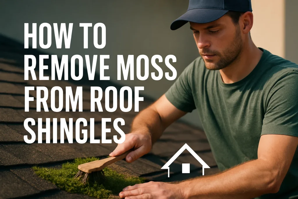 How to Remove Moss from Roof Shingles