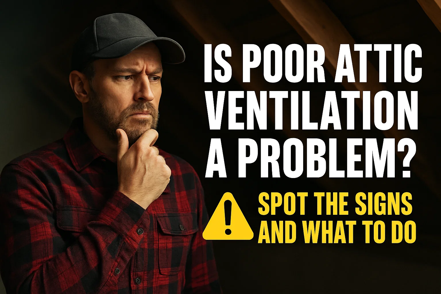 Is Poor Attic Ventilation a Problem? Spot the Signs and What to Do